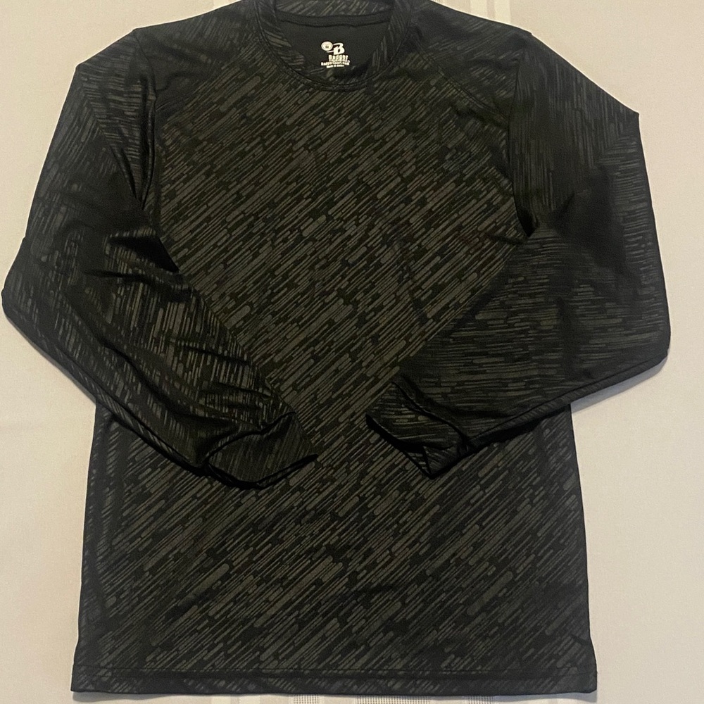 Kids Badger Black Long Sleeve Shirt